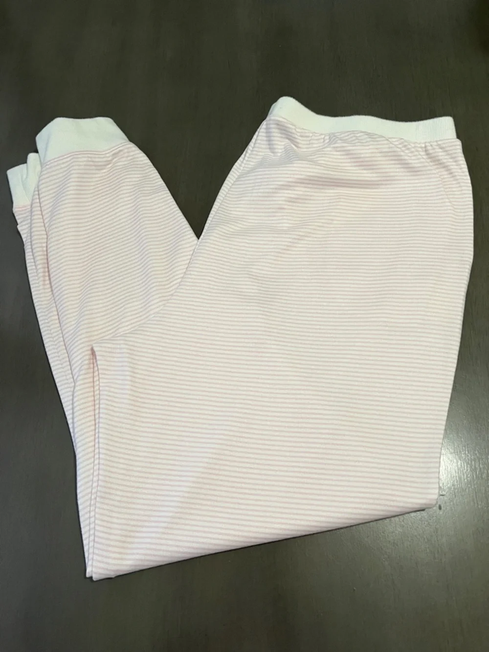 Sonoma Pink & White Striped Lounge Pants sleep pajama bottoms XXL women pull on